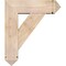 Ekena Millwork Traditional Arts and Crafts Smooth Bracket w/ Offset Brace, Douglas Fir, 7 1/2"W x 24"D x 28"H BKT0806X24X28TRA03SDF - alternate 2
